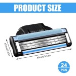 24枚入り Mach 3 手動シェーバーブレード